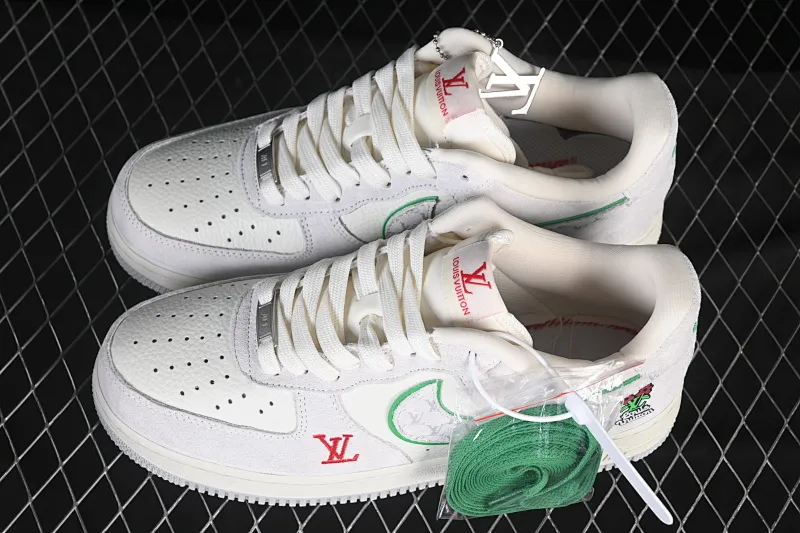 All categories Nk Air Force 1 Air Force series Nk Air Force 1 Low Air Force low-top Nike Air Force 1'07 Low LV joint white gray red Air Force 1 low-top casual sneakers YF9511-802